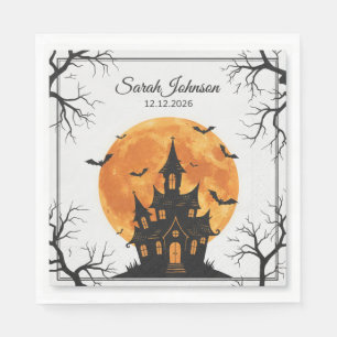 serviettes en papier d'Halloween effrayantes, vais