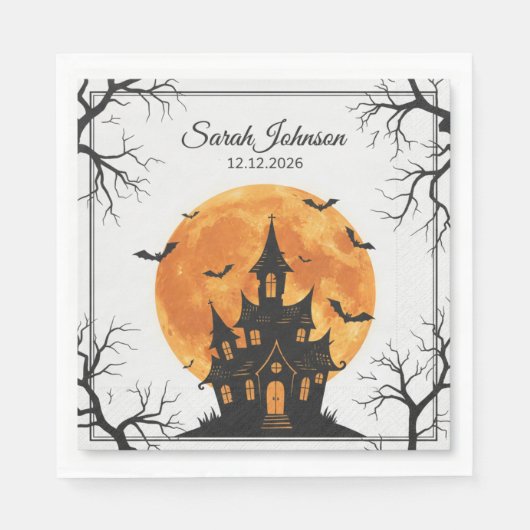 serviettes en papier d'Halloween effrayantes, vais (Devant)