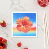 serviettes en papier d'hibiscus de l'arc-en-ciel h (En situation)