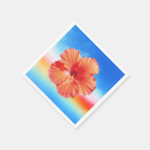 serviettes en papier d'hibiscus de l'arc-en-ciel h (Coin)
