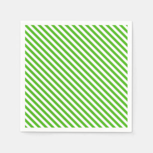 Serviettes en papier diagonale vert Kelly