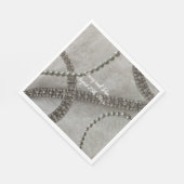 Serviettes en papier Diamants et Perles Fourrure B (Coin)