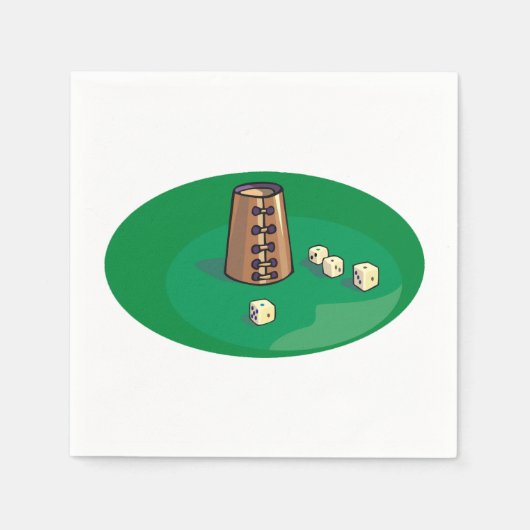 Serviettes En Papier Dice Et Coupe (Devant)