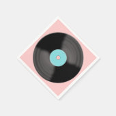 Serviettes en papier disque vinyle classique (Coin)