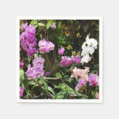 Serviettes en papier d'orchidées (Devant)
