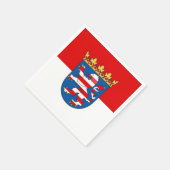 Serviettes en papier drapeau de Hesse (Coin)