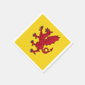 Serviettes en papier drapeau du Somerset (Coin)