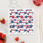 Serviettes en papier du 4 juillet (En situation)