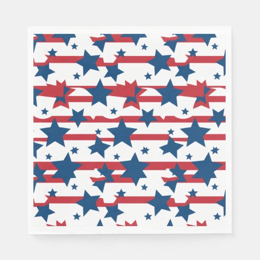 Serviettes en papier du 4 juillet (Devant)