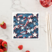 Serviettes en papier du 4 juillet (En situation)
