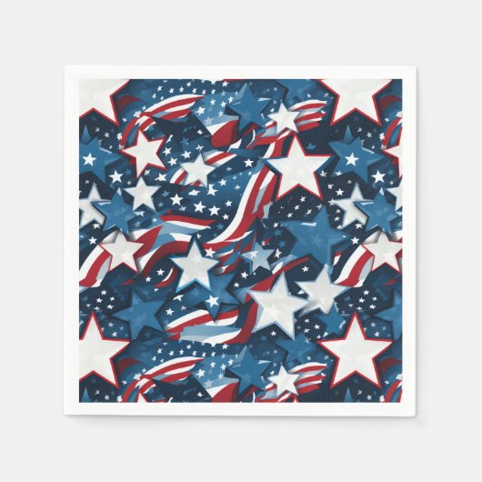 Serviettes en papier du 4 juillet (Devant)