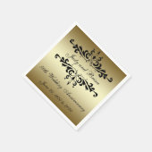 Serviettes en papier du 50e anniversaire du Mariag (Coin)