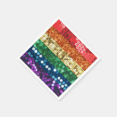 serviettes en papier du drapeau de la fierté (Coin)