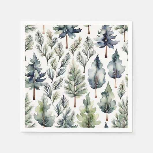 Serviettes en papier du sapin (Devant)
