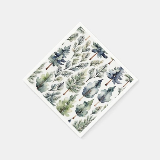 Serviettes en papier du sapin (Coin)
