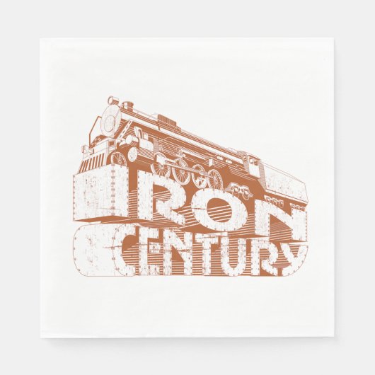 Serviettes en papier du siècle en fer (Devant)