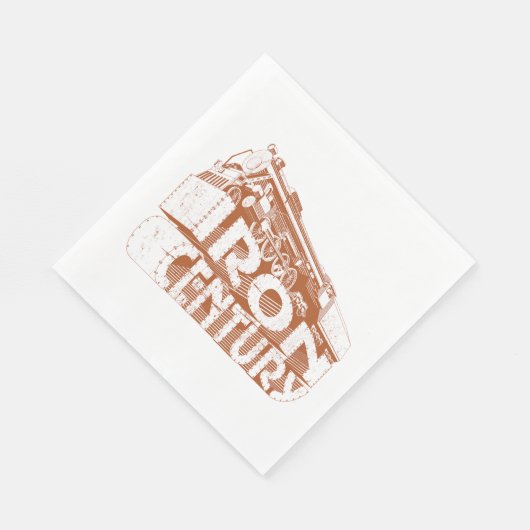 Serviettes en papier du siècle en fer (Coin)