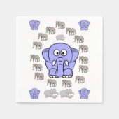 serviettes en papier éléphant (Devant)