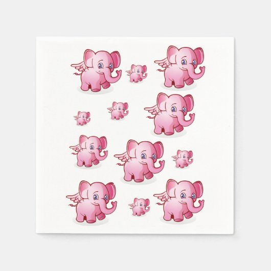 serviettes en papier éléphant (Devant)