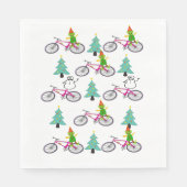 Serviettes en papier elfe, Joyeux sapin de Noël (Devant)