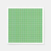 Serviettes en papier En vichy-vert (Devant)
