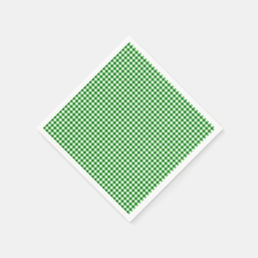 Serviettes en papier En vichy-vert (Coin)