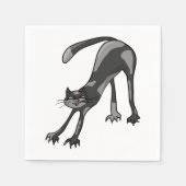 Serviettes en papier étiré de chat (Devant)