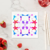 Serviettes en papier étoiles (En situation)