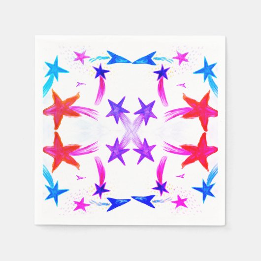 Serviettes en papier étoiles (Devant)