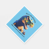 Serviettes en papier fête d'anniversaire. Dinosaur (Coin)