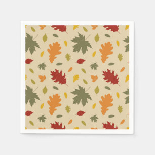 Serviettes en papier Feuilles d'automne, Fête de l