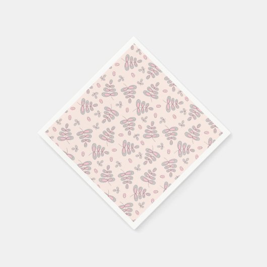 Serviettes en papier feuilles de bois (Coin)
