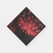 Serviettes en papier Feux d'Artifice Rouges (Coin)