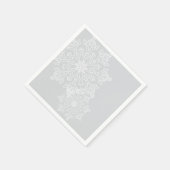 Serviettes en papier - Flammes de neige (Coin)