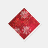 Serviettes en papier - Flammes de neige (Coin)