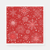 Serviettes en papier - Flammes de neige (Devant)