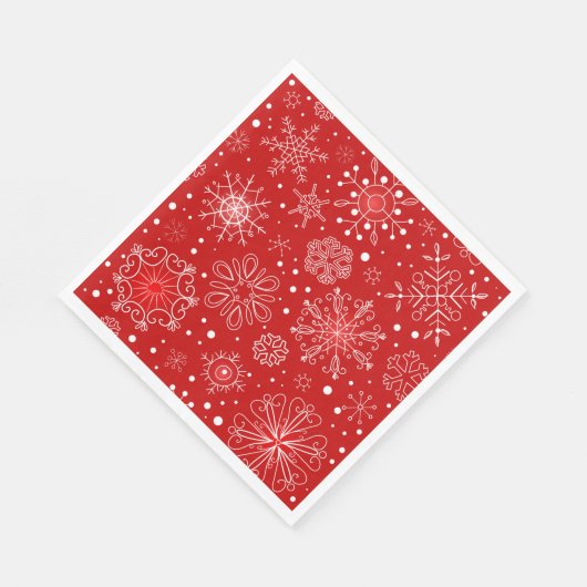 Serviettes en papier - Flammes de neige (Coin)