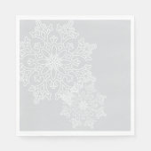 Serviettes en papier - Flammes de neige (Devant)