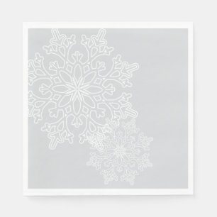 Serviettes en papier - Flammes de neige