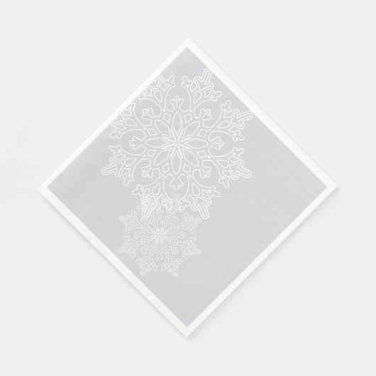 Serviettes en papier - Flammes de neige (Coin)