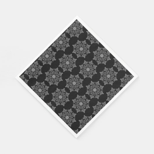 Serviettes en papier - Flammes de neige (Coin)