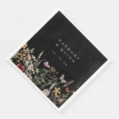 Serviettes en papier Fleur sauvage rustique pour d (Coin)