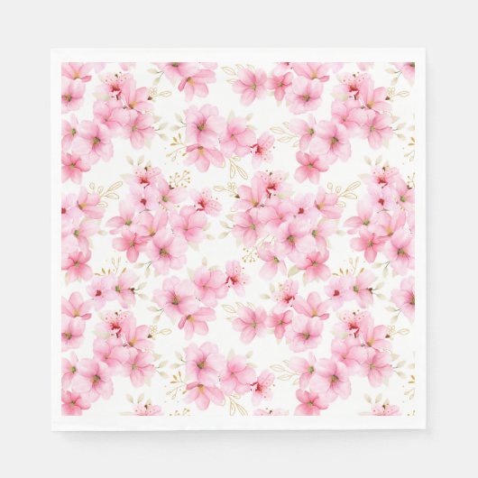 Serviettes en papier Fleurs en Fleur (Devant)