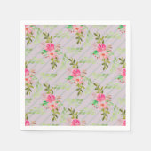 Serviettes en papier Fleurs et Feuilles (Devant)