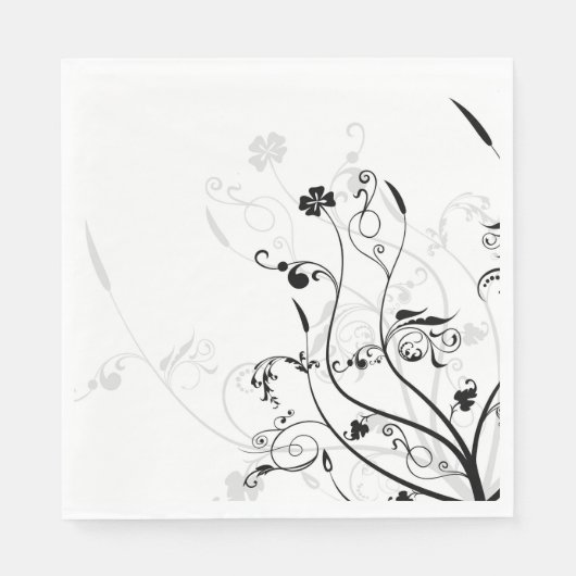 Serviettes en papier floral (Devant)
