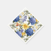 Serviettes en papier floral (Coin)