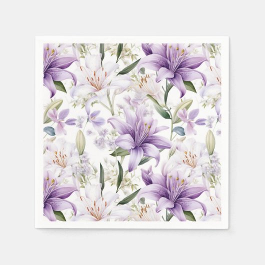 Serviettes en papier floral (Devant)