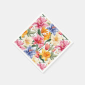 Serviettes en papier floral (Coin)