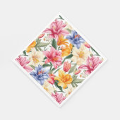 Serviettes en papier floral (Coin)