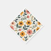 serviettes en papier floral (Coin)